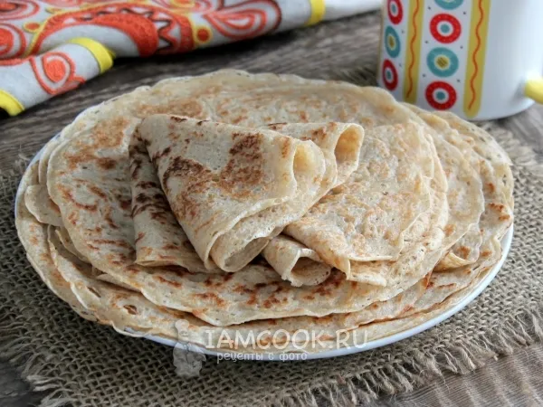 Фото готового блюда: Дрожжевые блины на воде