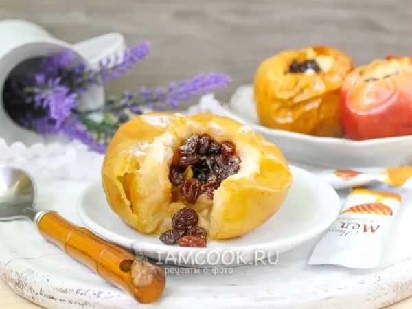 Фото готового блюда: Печеные яблоки в духовке