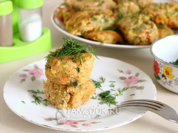 Фото блюда: Постные котлеты из кабачков