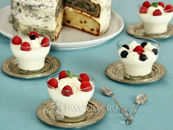 Фото блюда: Крем сметанный с желатином