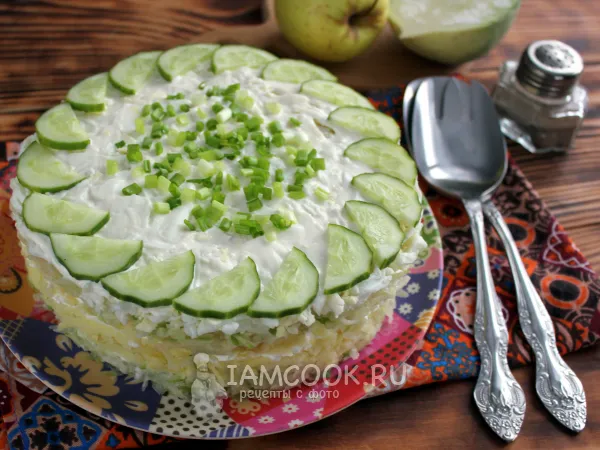 Фото готового блюда: Салат «Адмирал» с редькой