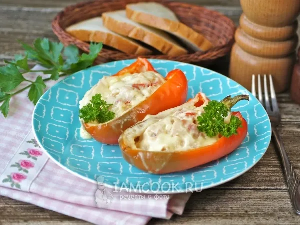 Фото блюда: Фаршированные перцы в мультиварке на пару