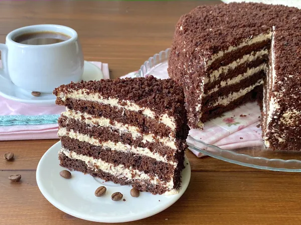 Фото блюда: Шоколадно-кофейный торт