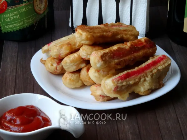 Фото блюда: Крабовые палочки в пивном кляре