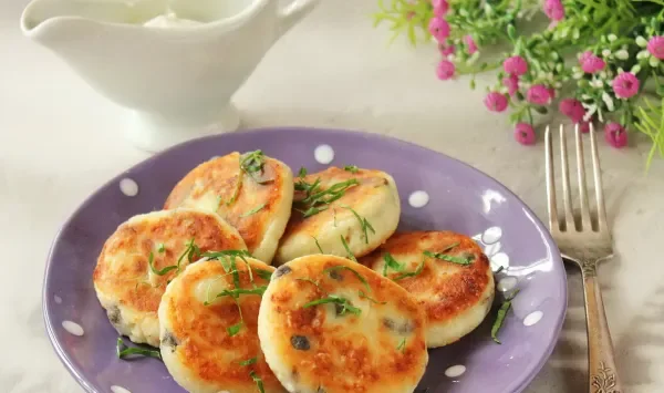 Фото блюда: Сырники с грибами