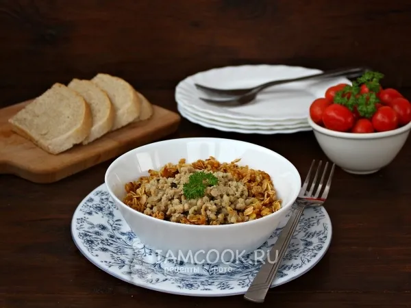 Фото блюда: Скирли с мясной подливкой