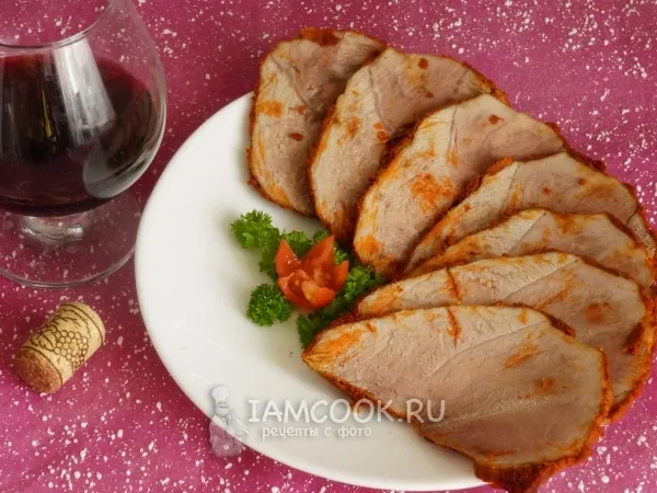 Фото готового блюда: Мясо в красной «рубашке»