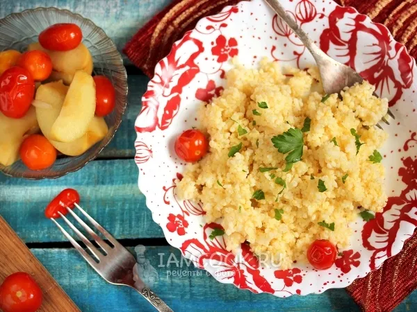 Фото блюда: Пшенная каша на воде в мультиварке