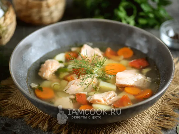 Фото блюда: Уха из головы лосося