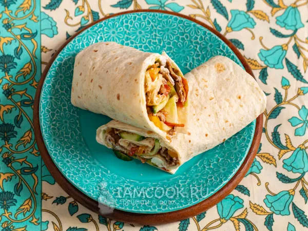 Фото блюда: Шаурма с бараниной