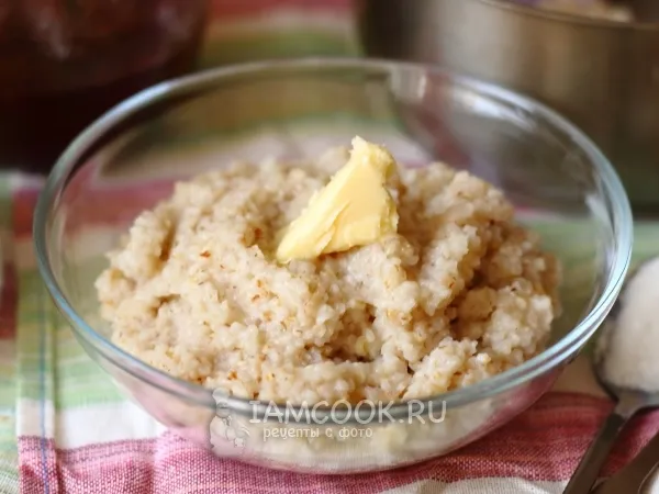 Фото блюда: Ячневая каша на воде