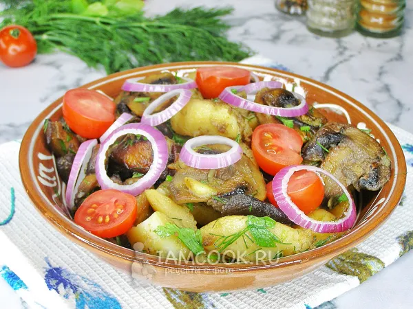 Фото блюда: Оджахури с грибами