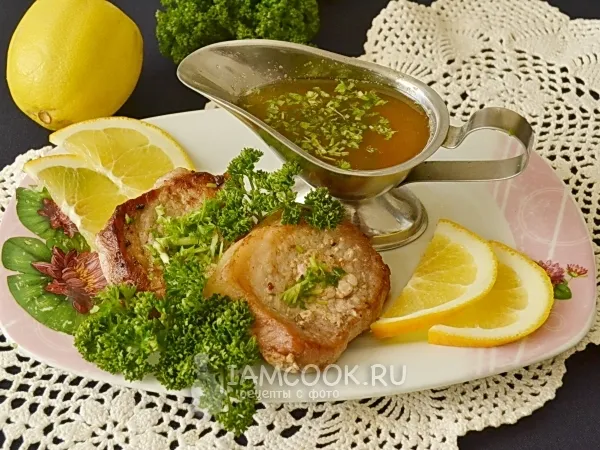 Фото блюда: Медальоны из свинины