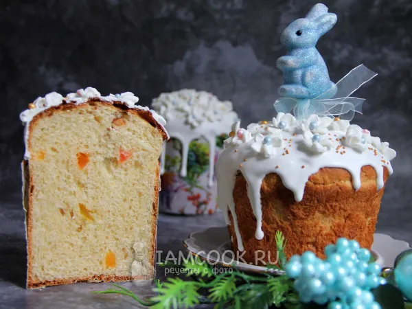 Фото готового блюда: Царский заварной кулич на сливках