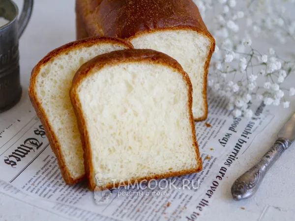 Фото готового блюда: Хлеб Хоккайдо на закваске