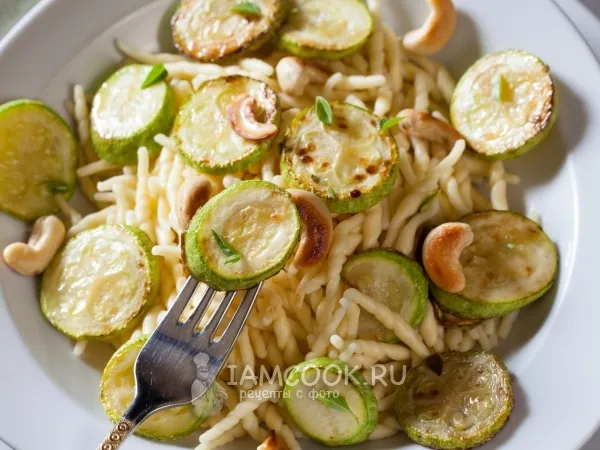 Фото блюда: Макароны с кабачками