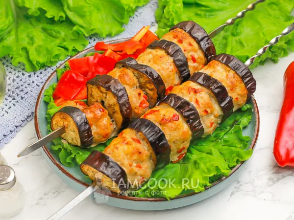 Фото готового блюда: Патлыджан-кебаб