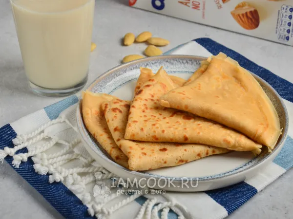 Фото блюда: Блины на миндальном молоке