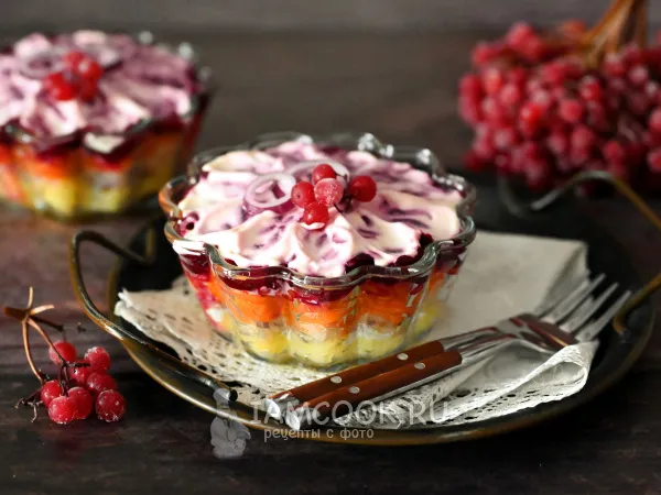 Фото готового блюда: Салат «Капуста под шубой»