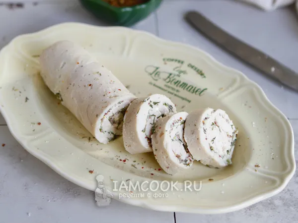 Фото готового блюда: Куриный рулет сувид (су-вид)