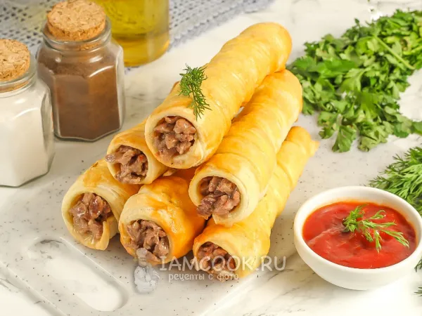 Фото блюда: Трубочки с мясом