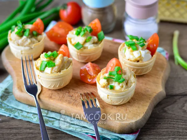 Фото блюда: Тарталетки с икрой трески