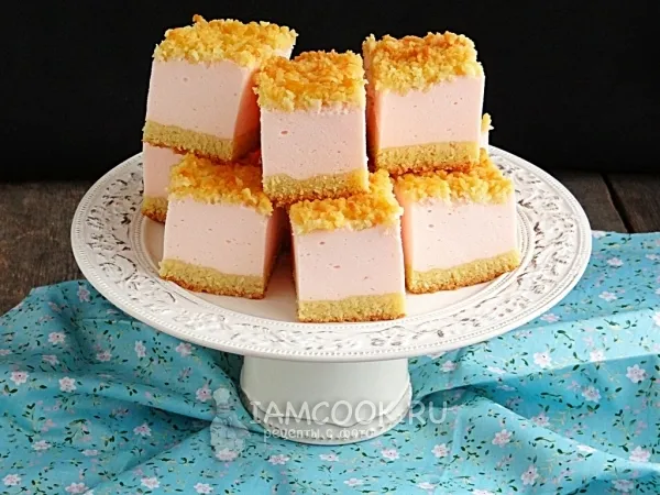 Фото готового блюда: Пирог «Розовое облачко»