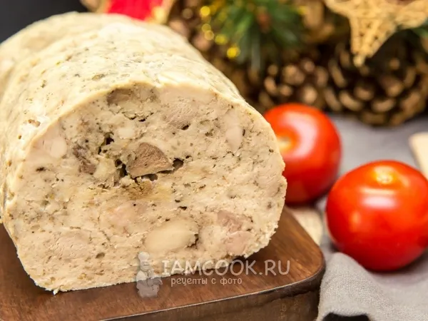 Фото готового блюда: Ветчина из курицы в домашних условиях