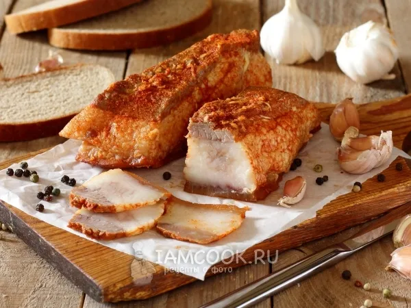 Фото блюда: Сало в мультиварке