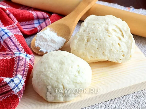 Фото готового блюда: Тесто для пирогов на кефире без дрожжей