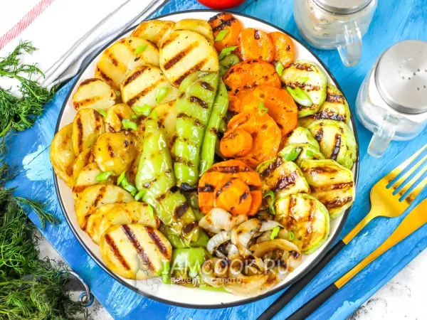 Фото готового блюда: Овощи на электрогриле