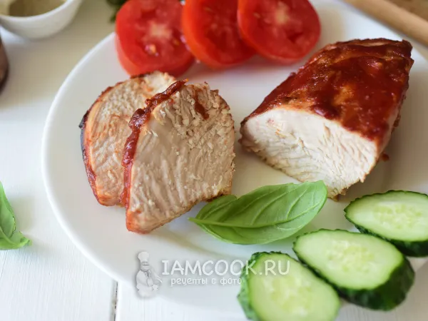 Фото блюда: Индейка в томатном соусе в духовке