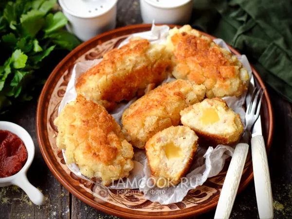 Фото готового блюда: Пожарские котлеты с сыром