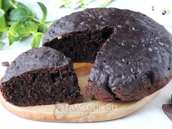 Фото блюда: Шоколадный пирог с кабачком в мультиварке
