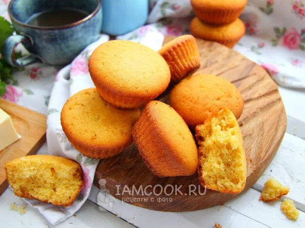 Фото блюда: Маффины из кукурузной муки