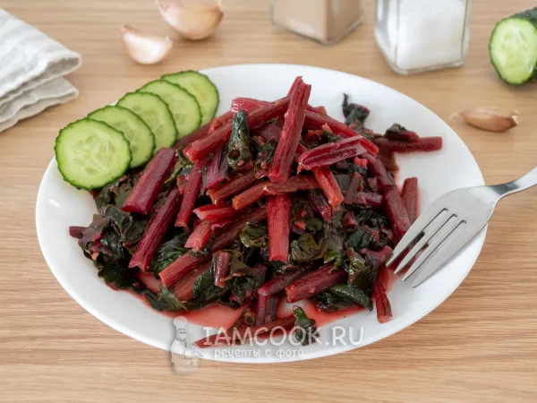 Фото блюда: Жареная свекольная ботва