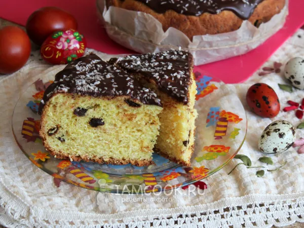 Фото блюда: Кулич творожный дрожжевой в мультиварке