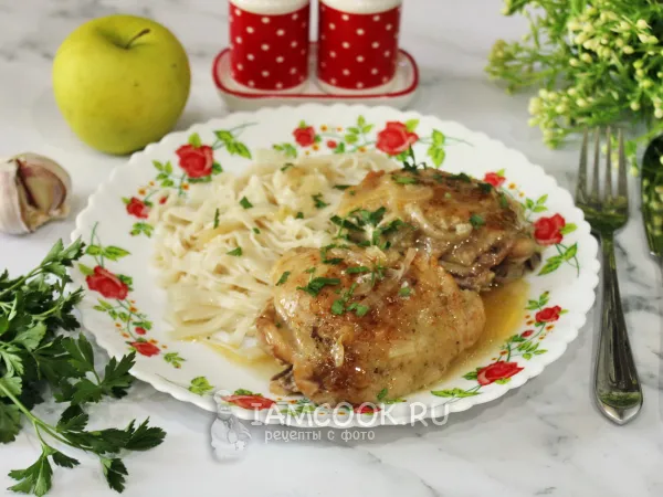 Фото блюда: Курица в яблочном соке