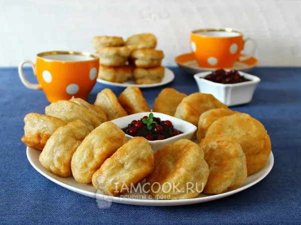 Фото блюда: Пышные дрожжевые оладьи с сухими дрожжами