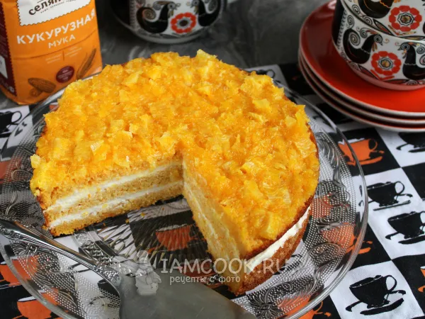 Фото блюда: Безглютеновый морковный торт из кукурузной муки