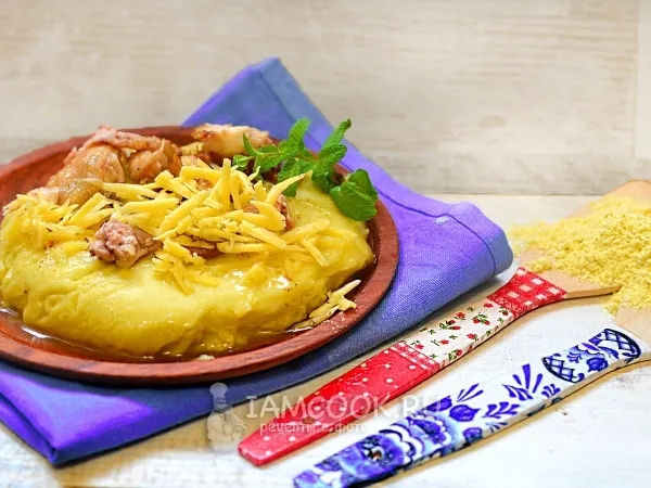 Фото готового блюда: Мамалыга из кукурузной муки