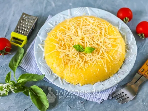 Фото готового блюда: Мамалыга с сыром