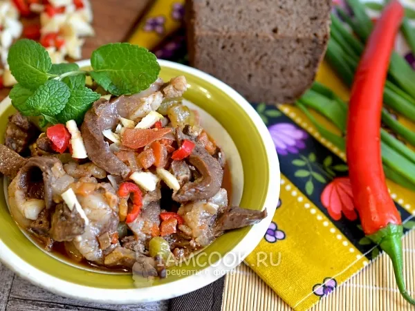 Фото блюда: Баранье сердце с овощами