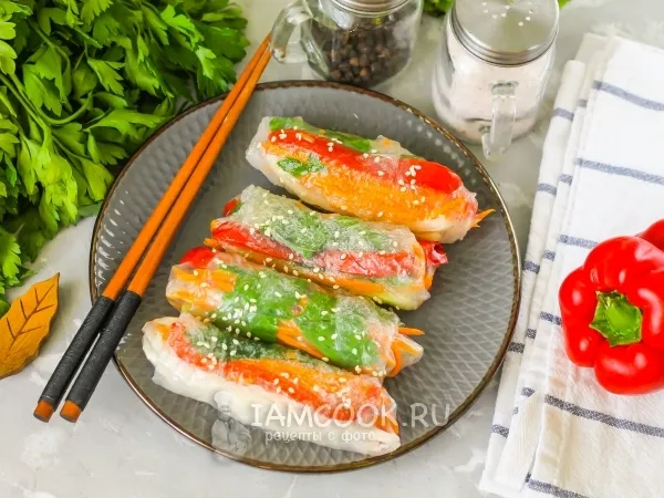 Фото блюда: Жареные спринг-роллы