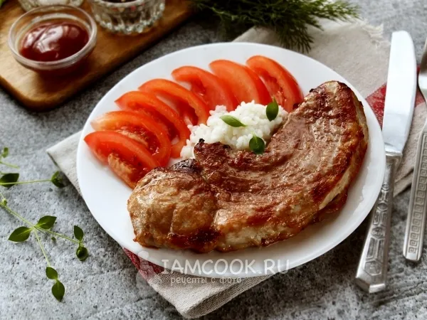 Фото готового блюда: Отбивные из свинины в фольге в духовке