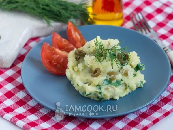 Фото готового блюда: Картофель с оливками по-провансальски