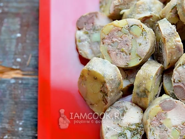 Фото блюда: Картофельная колбаса