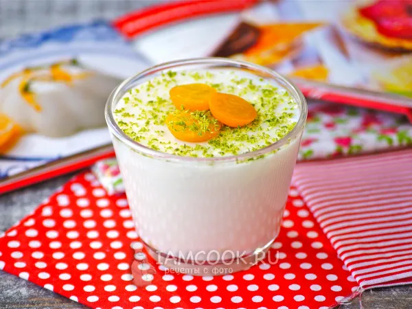 Фото готового блюда: Желе из сливок