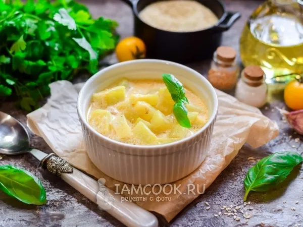 Фото блюда: Кабачки в микроволновке в сливках