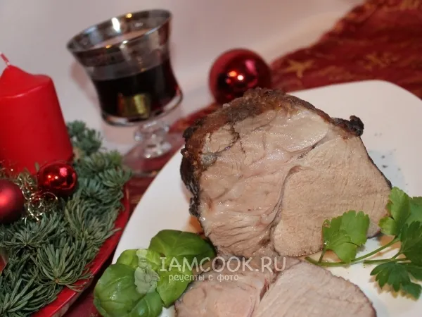 Фото блюда: Мясо в винном маринаде, запеченное целиком